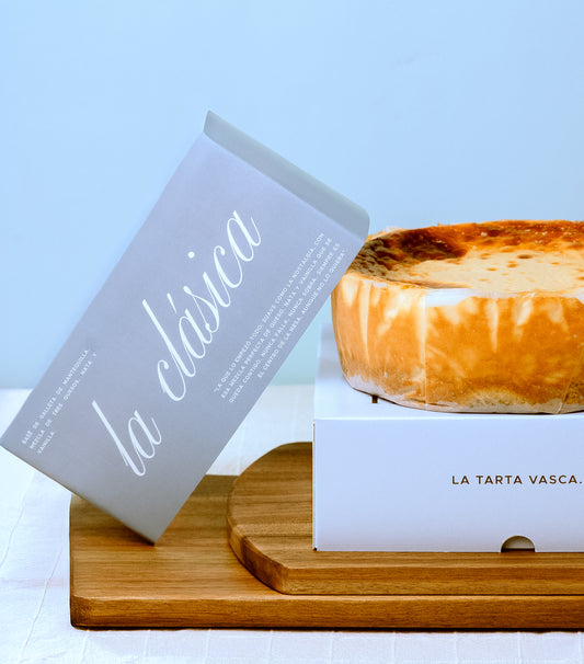 Tarta vasca clásica artesanal de Mer & Mer, tarta de queso estilo vasco hecha a mano en Guadalajara